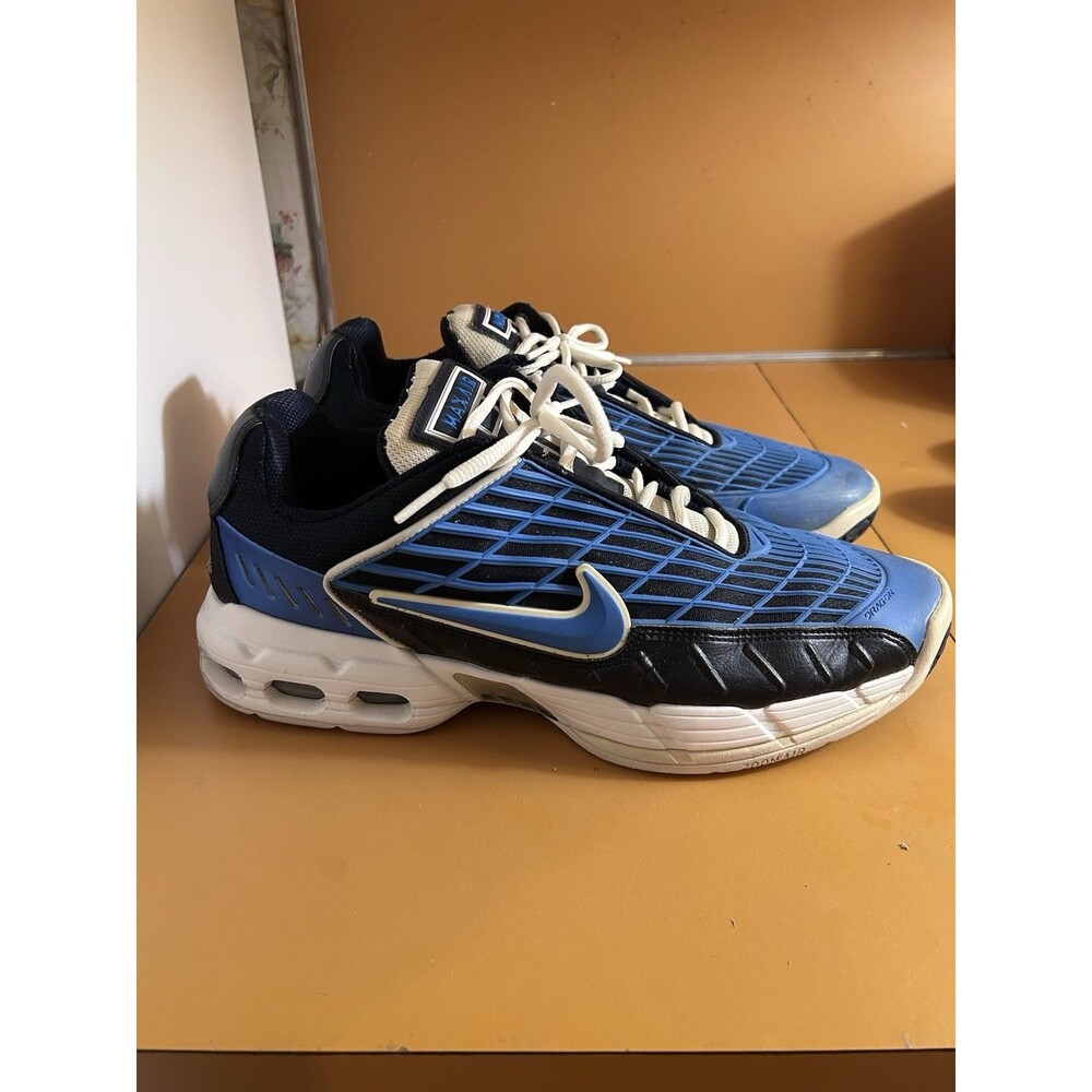HTF! Vintage 2006 Nike Air Max Plus Drift Black Dragon Black & Blue Size M 12.5